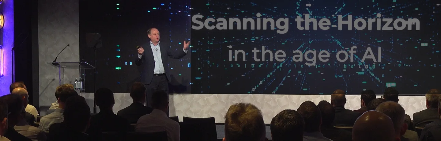 Actionable Futurist Andrew Grill delivers a keynote to the Colliers Directors titled "Scanning the Horizon in the Age of AI".