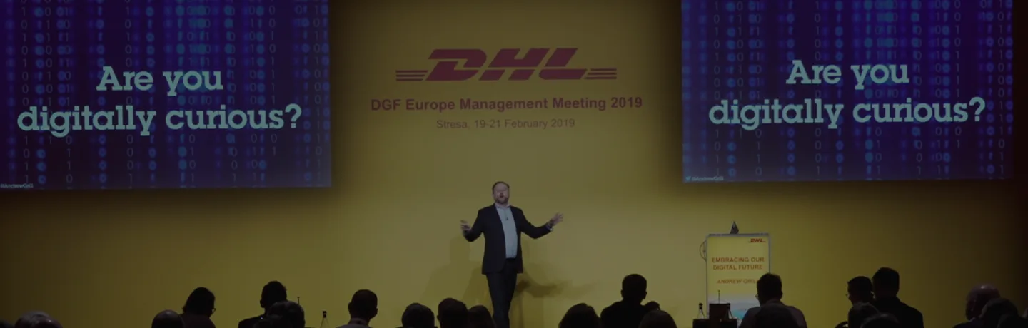 Andrew Grill asks the question "Are You Digitally Curious" to a group of DHL Executives