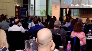 Andrew Grill presenting at the Charted Accountants Annual Event in London