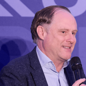 Andrew Grill chaired a panel at the AI Rush event in London