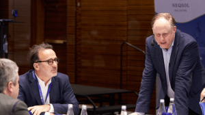 andrew grill leads a workshop in Baku, Azerbaijan for Neqsol holdings executives