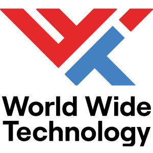 World Wide Technology logo with red and blue abstract shapes above the bold text 'World Wide Technology'.