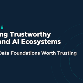 Course 8 banner: Building Trustworthy Data and AI Ecosystems with subtitle 'Making Data Foundations Worth Trusting'